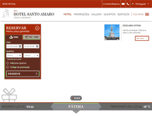 Tablet Screenshot of hotelsantoamaro.com